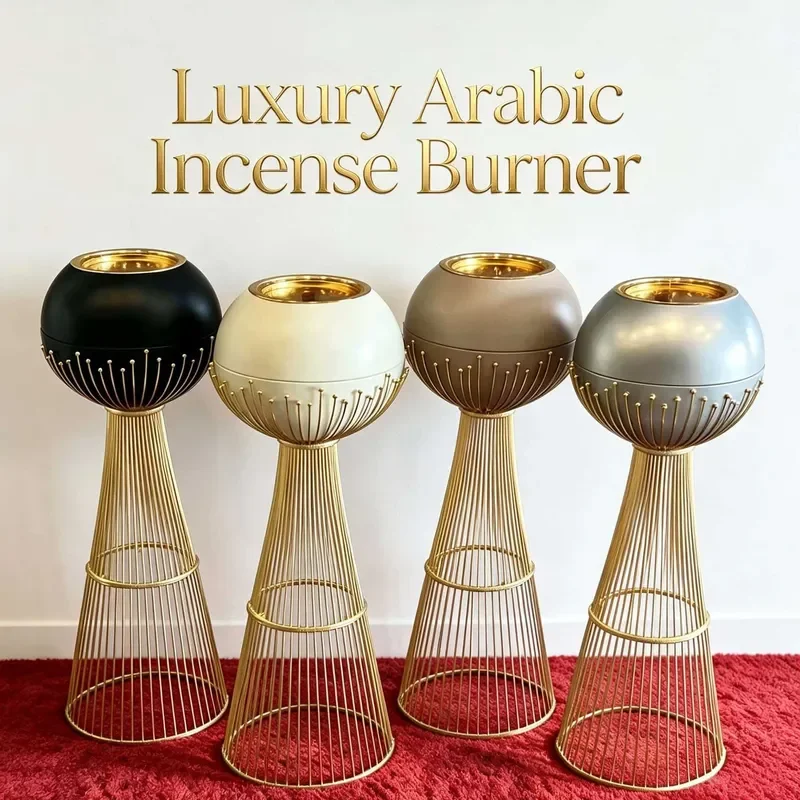 Large Metal Spherical Incense Burner Arabian Style Aromatherapy Diffuser Indoor Home Decor Ornament Wholesale Cross Border