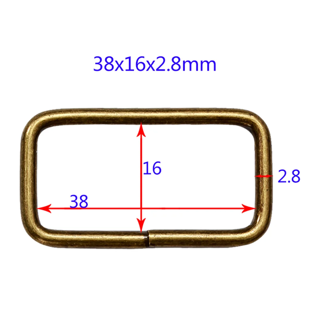 20 stuks metalen gesp ring zinklegering riem keeper voor schoenen riemen tassen riem (brons) riem gesp metalen riem keeper