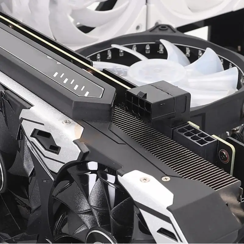 Колено видеокарты 918C под углом 90°. Колено видеокарты можно использовать одновременно два или три раза.