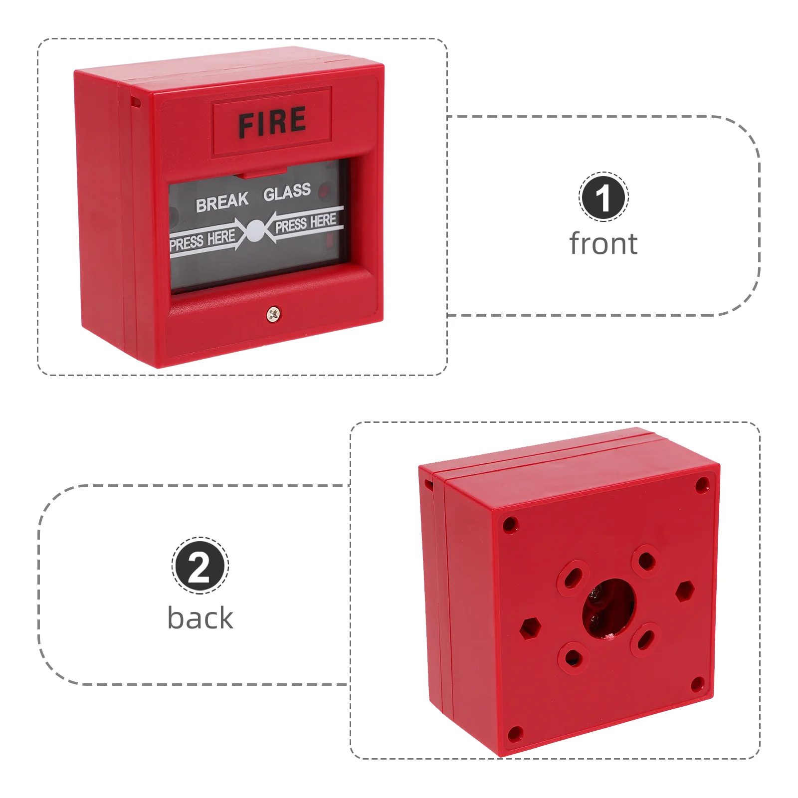 كسر الزجاج زر النار في حالات الطوارئ لباب الأمن خروج كسر الزجاج إنذار للهروب باب التحكم في الوصول نظام إنذار ضد السرقة
