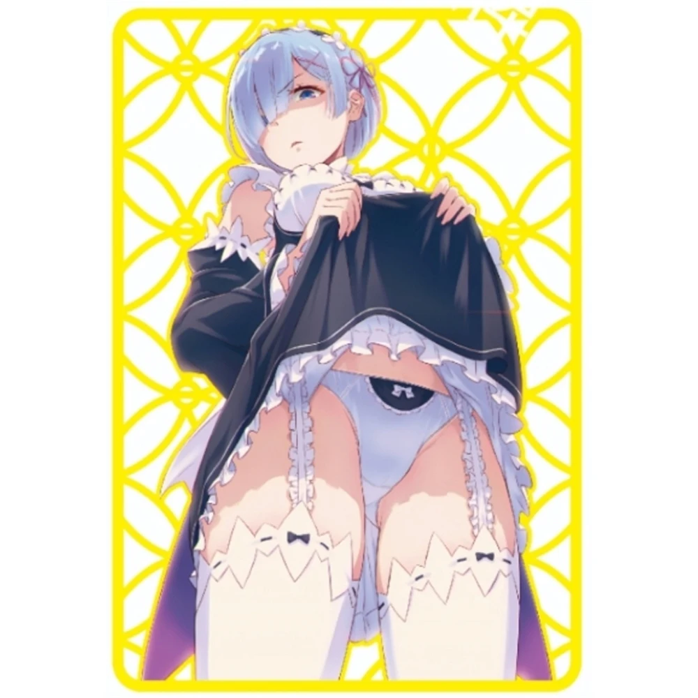 Anime Godin Verhaal Diy Acg Ram Rem Emilia Ayanami Rei Sexy Metal Card Boy Game Speelgoed Verzamelkaart Kerst Verjaardagscadeau