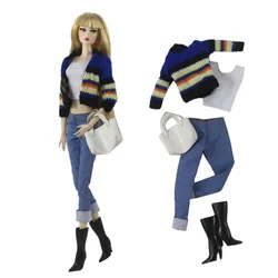 Strój mody zestaw odzieży dla 30cm BJD Barbie Blyth 1/6 MH CD SD Kurhn ubranka dla lalki figurka akcesoria zabawkowe