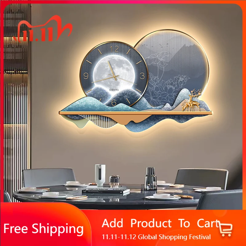 

Waiting Cute Wall Clocks Art Mural Led Interior Minimalist Silent Wall Watch Aesthetic Creative European Wanduhr Home Design