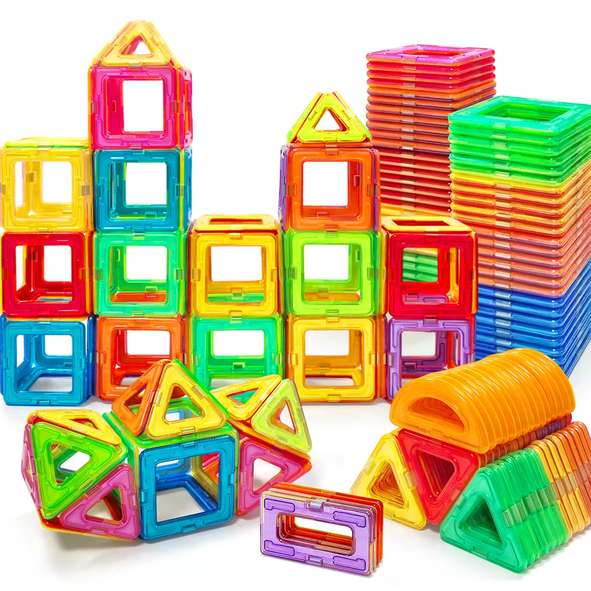 36/66/96 قطعة اللبنات المغناطيسية ثلاثية الأبعاد الجذعية منشئ مجموعة للأطفال ألعاب تعليمية لمدة 3 سنوات فما فوق أطفال بنين بنات هدايا