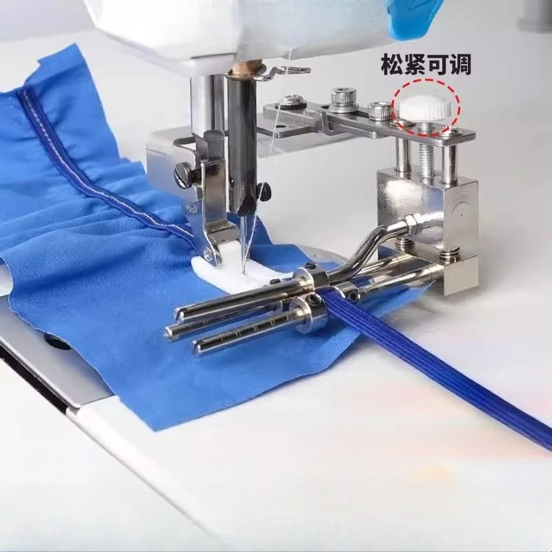 

Industrial flat car adjustable rubber band auxiliary tool quick on elastic clip sewing machine accessories