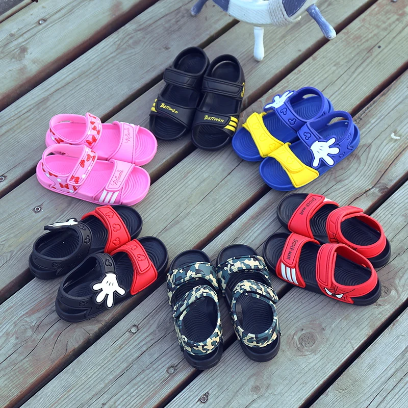 New Summer Kid Shoes Boy Sandals Outdoor Casual Sandals Parent-child Baby Play Flat Bottom Breathable Child Sports Beach Sandals