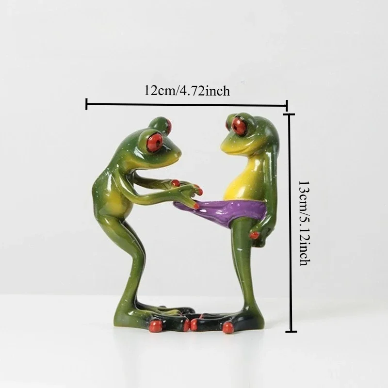Crystal Yoga Practicing Anuran Resin Artifact Viral Home Decor Comical Present Resin Frog Ornament Funny Animal Desk Figurine