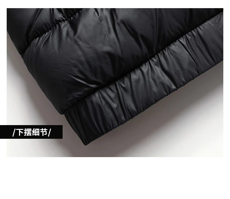 Men's winter jacket Simple stand collar Cotton coat New thick warm parkas
