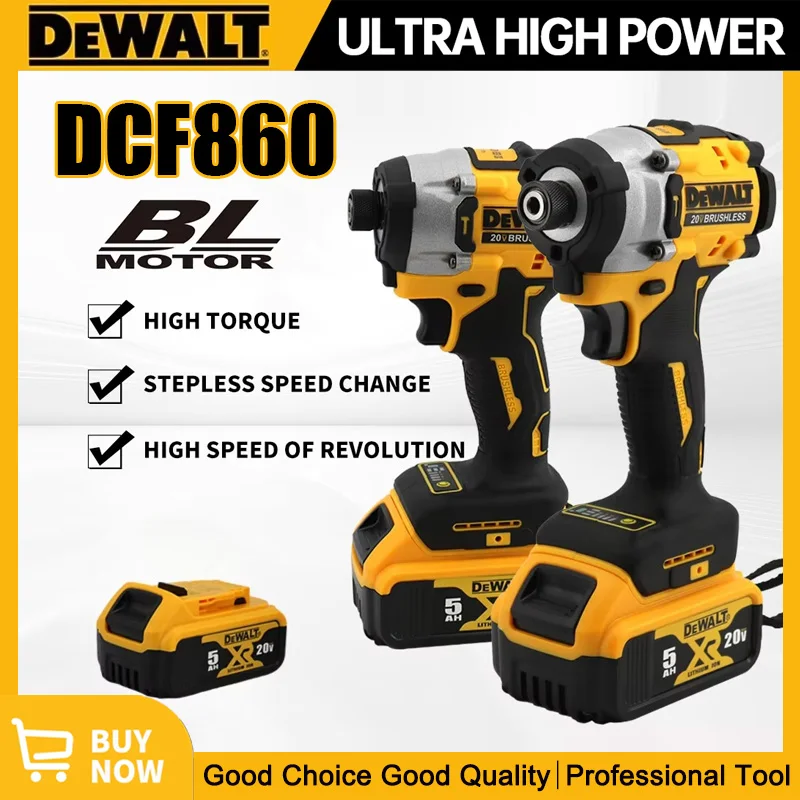 DEWALT DCF860 Cordless Compact Drill / Driver 20V Brushless Electric Drill Screwdriver Rechargeable Power Tools DCF850 Upgraded