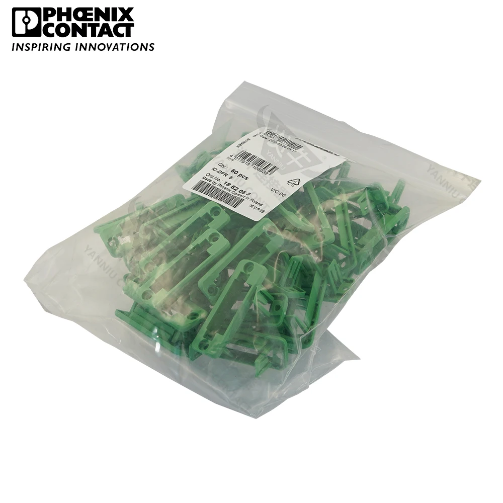 Conector de Contato Phoenix Original, PCB Plug-In Painel, Montagem Quadro, Bloco Terminal, 5 Pin, IC-DFR 5, 1852053, 1Pc