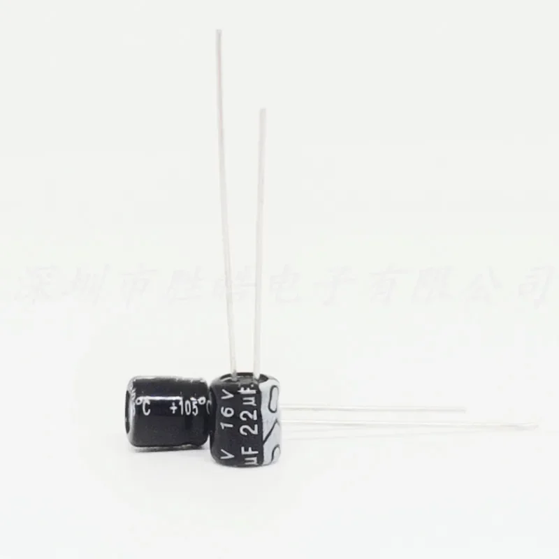 Capacitor eletrolítico, 16V22UF, 4x7mm, alta qualidade, 1000pcs