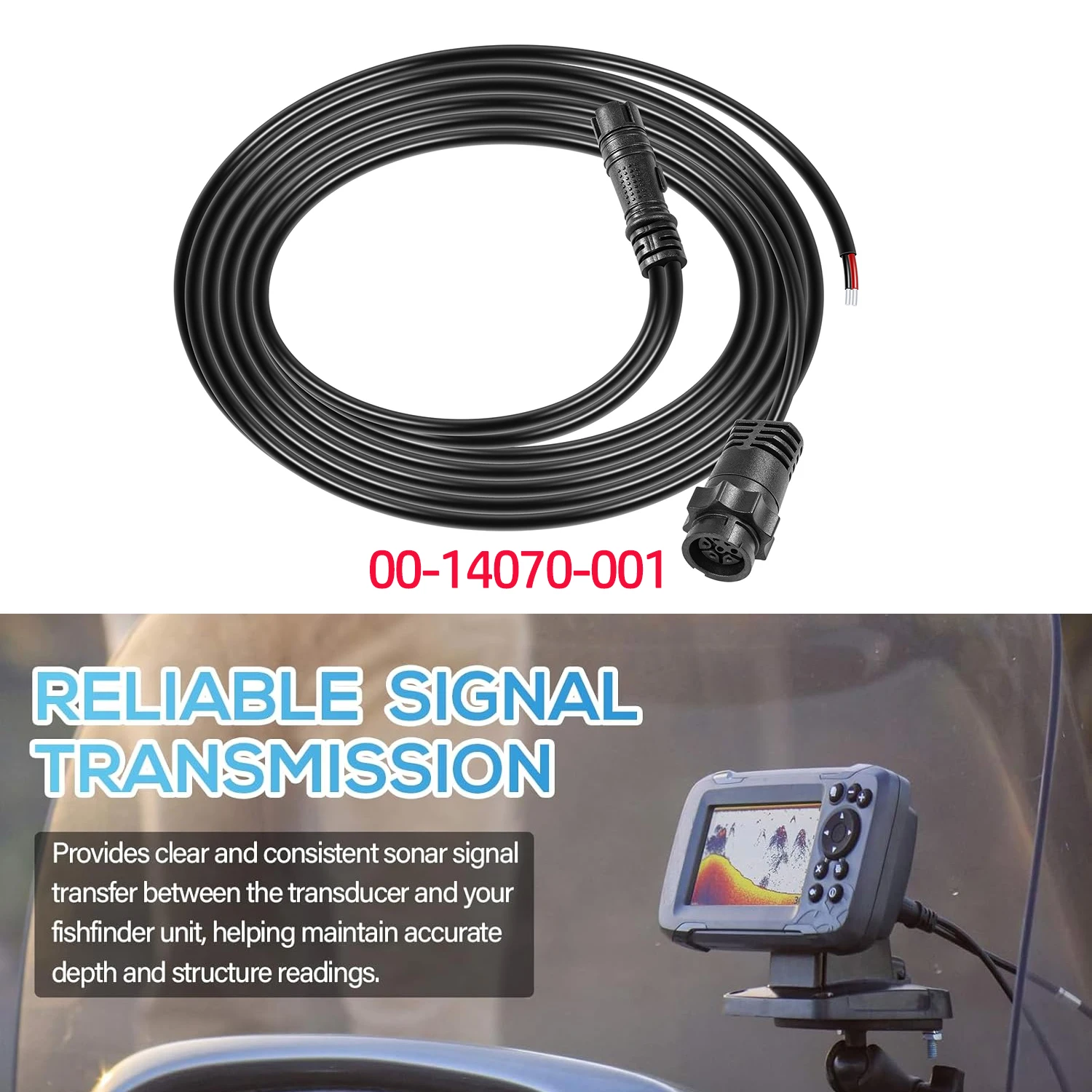 

Outboard Xdcr Adapter HOOK2-4x Adaptor #00-14070-001 for Lowrance HOOK2-4x Fish Finder, for 7-pin Transducers