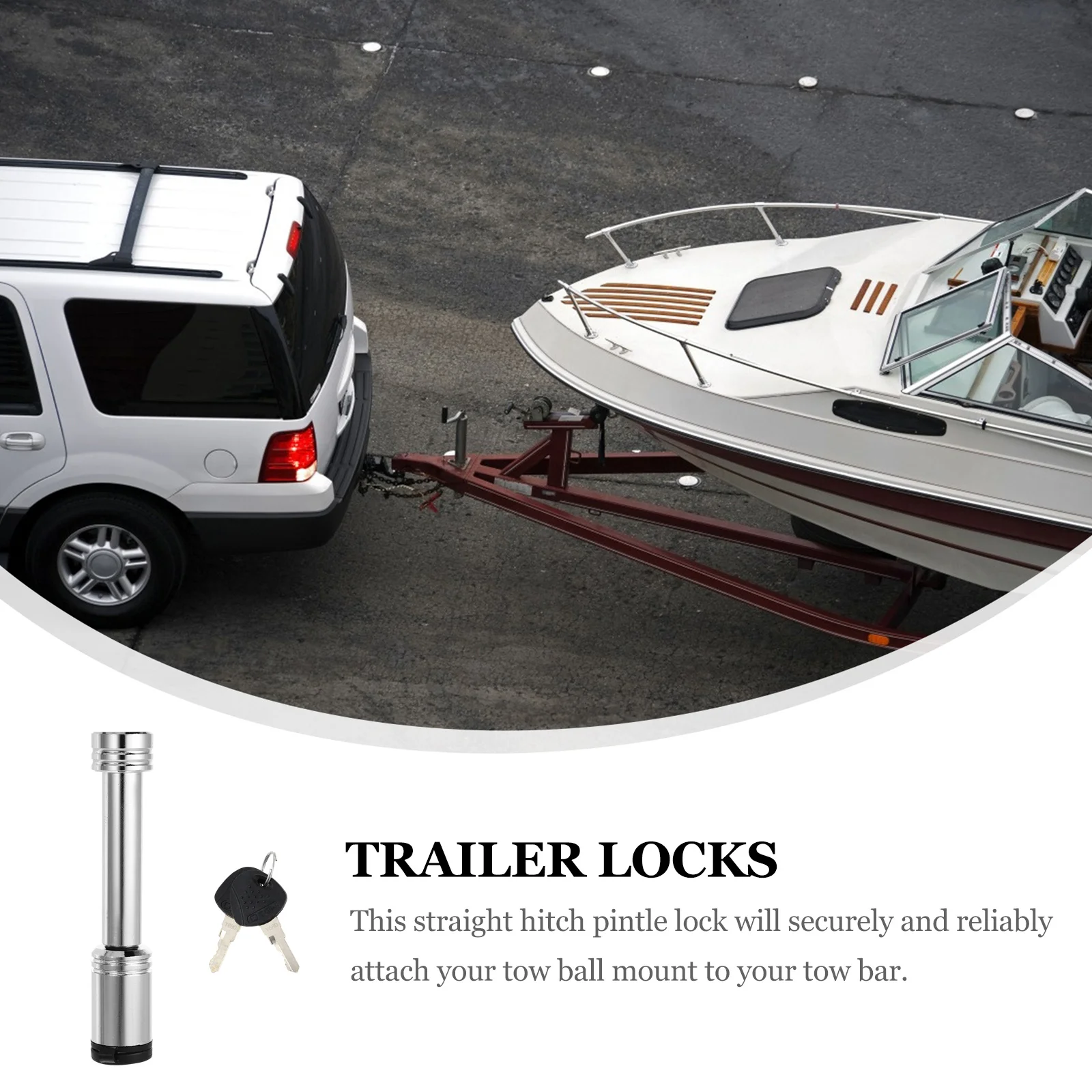 

1Pcs Tow Trailer Hitch Lock Receiver Anti-Theft Security Lock Dustproof Weatherproof Sercurity Locking Sercurity Locking