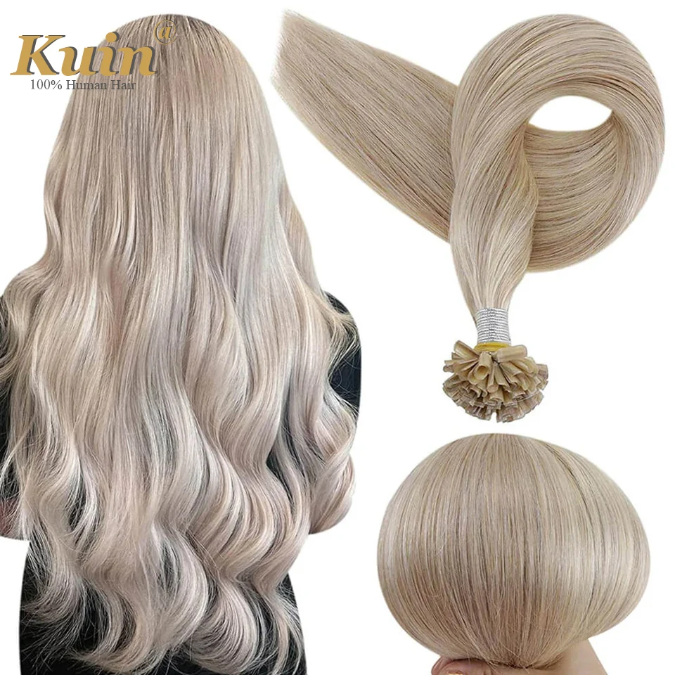 Rechte U Tip Haarverlenging Menselijk Natuurlijk Haar 12-26 "40g 50 g/set Bruin Bruin Kleur capsules Keratine Extensions Voor Vrouwen