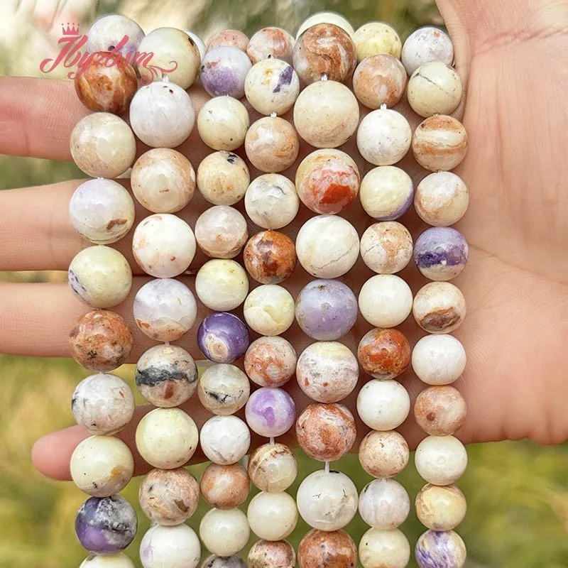 

Natural Opal Round Smooth Stone Beads For Necklace Bracelet Jewelry Making Strand 15 Inches 10mm 12mm DIY Loose Beads