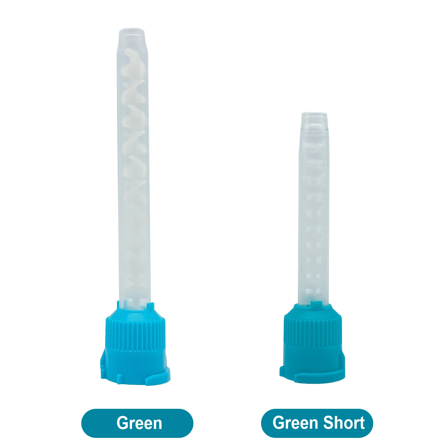 Puntas de mezcla de impresión Dental desechables, tubo de mezcla, película de goma de silicona, productos dentales, materiales de odontología, 50