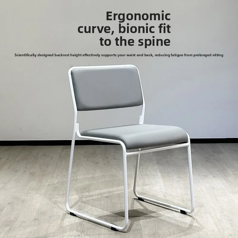 Bow Back Office Conference Chair Comfortable Staff Office Computer Chair Staff Learning and Training Chair sturdy and durable