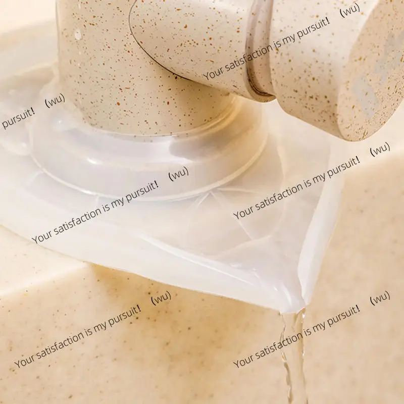 Sink Faucet Mat Splash Guard Heart Shape Handle Drip Catcher Tray Protector Draining Kitchen Accessories