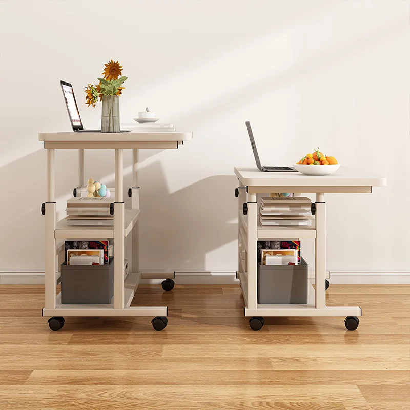 Bedside table Lifting computer table Simple small multi-functional storage side desk Adult home bedroom desk