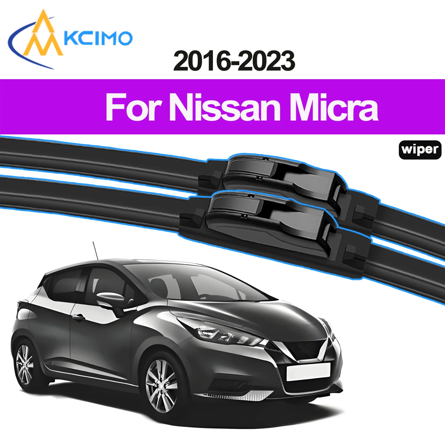 

2PCS HD Car Windscreen Wipers for Nissan Micra K14 2016-2023 Front Windshield Auto Wipers Blade Accessories 2023 2022 2021 2020