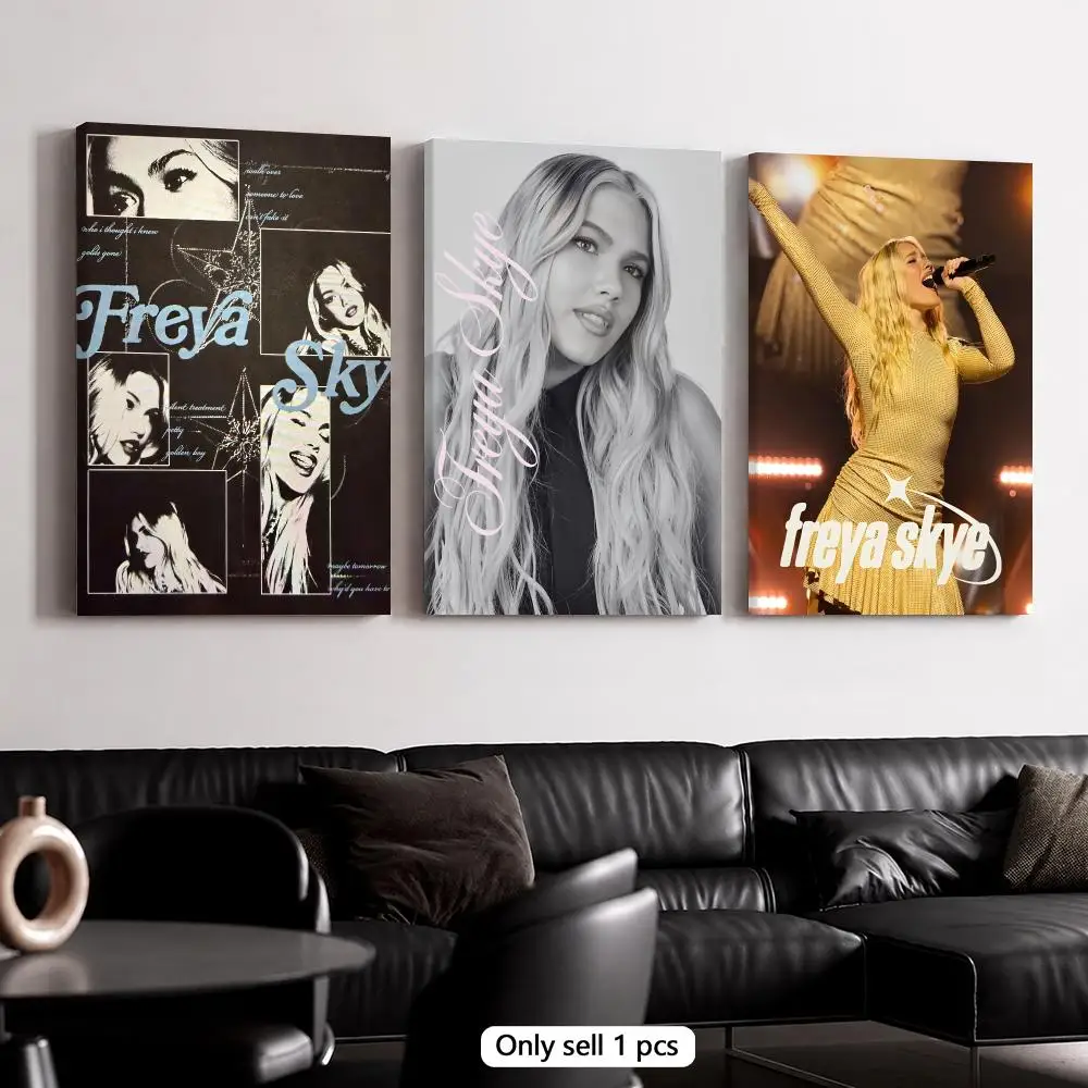 Singer F-Freya Skye Framed Wall Painting Canvas Poster Wooden Stretcher Frame Inner Frame Kit for Wall Art Painting
