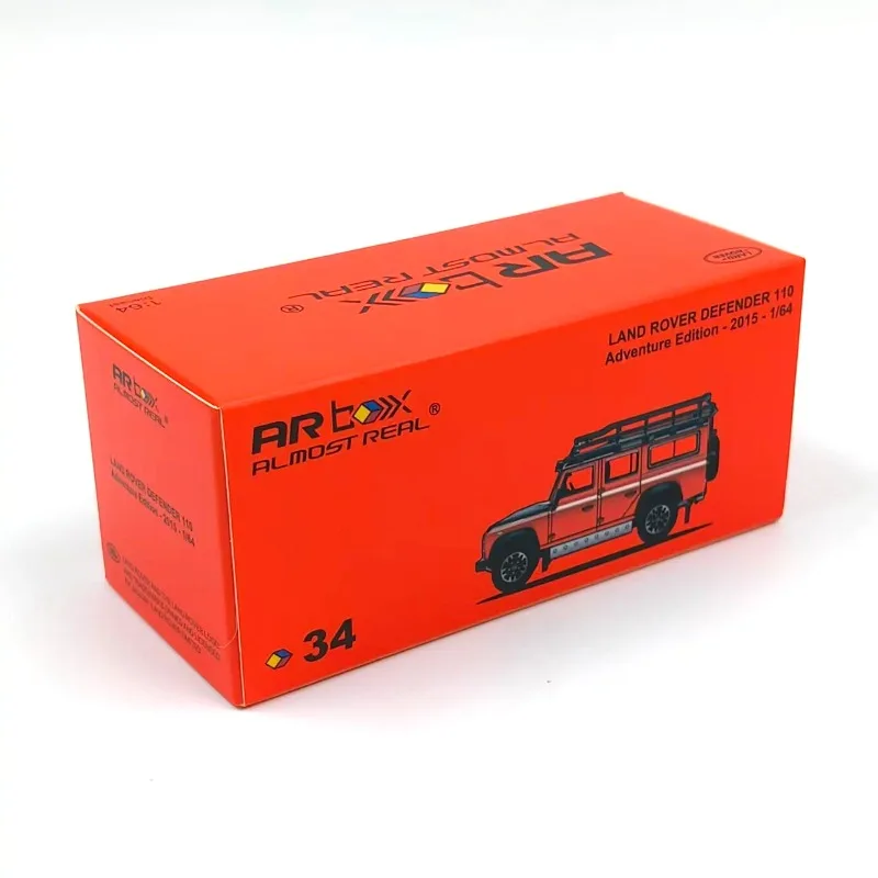 In stock 1:64 2015 Defender 110 Adventure Edition alloy miniature replica car model, boy toy gift, room collection statue
