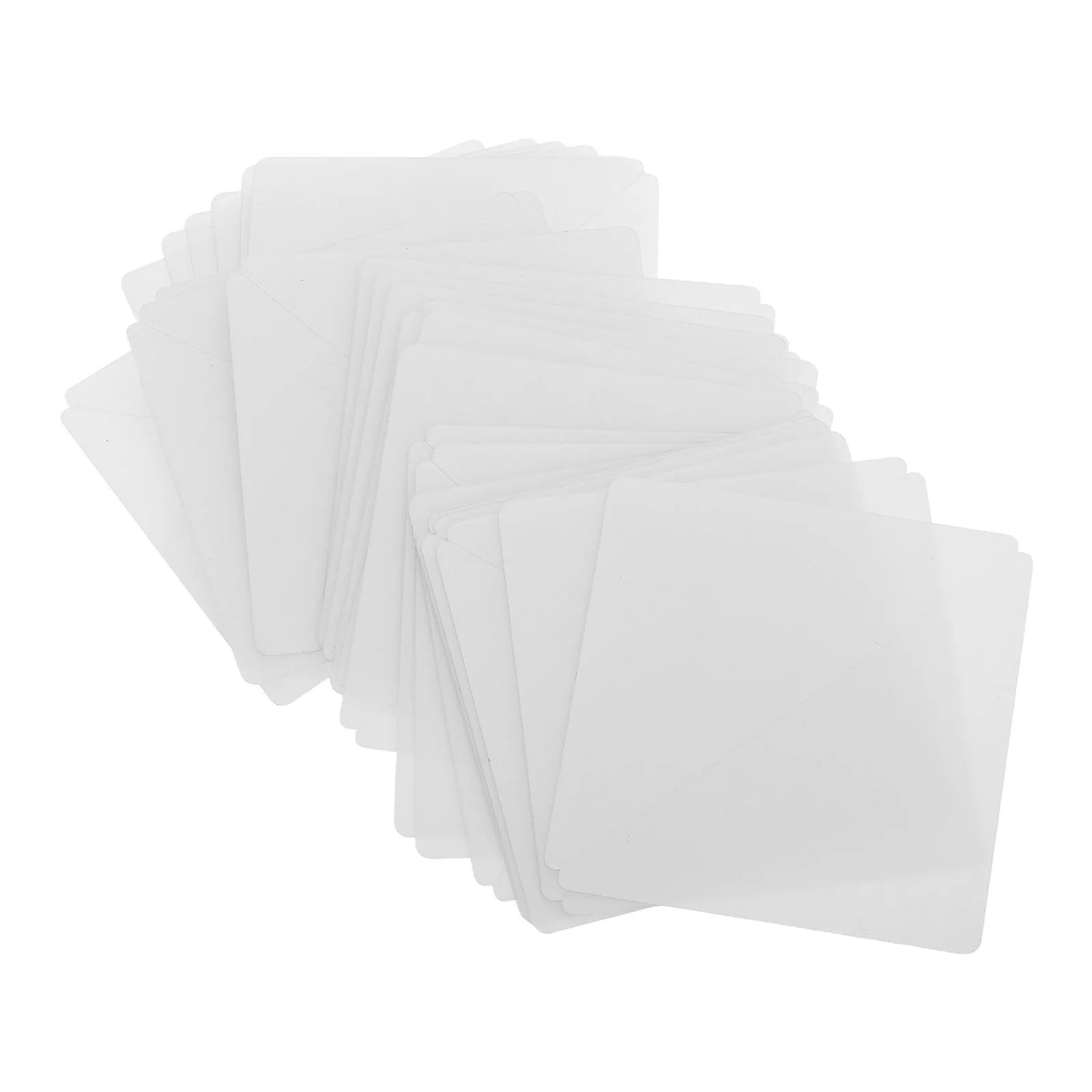 50 Stück Hemdkragen-Stay-Ersatz, unsichtbarer selbstklebender Kragen, Eckenschutz, transparente Hemdstütze