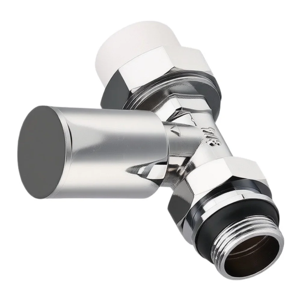 Plated Brass Thermostatic Radiator Control Valve, Heating Radiator Tap Fitting For Precise Household Indoor Temperature