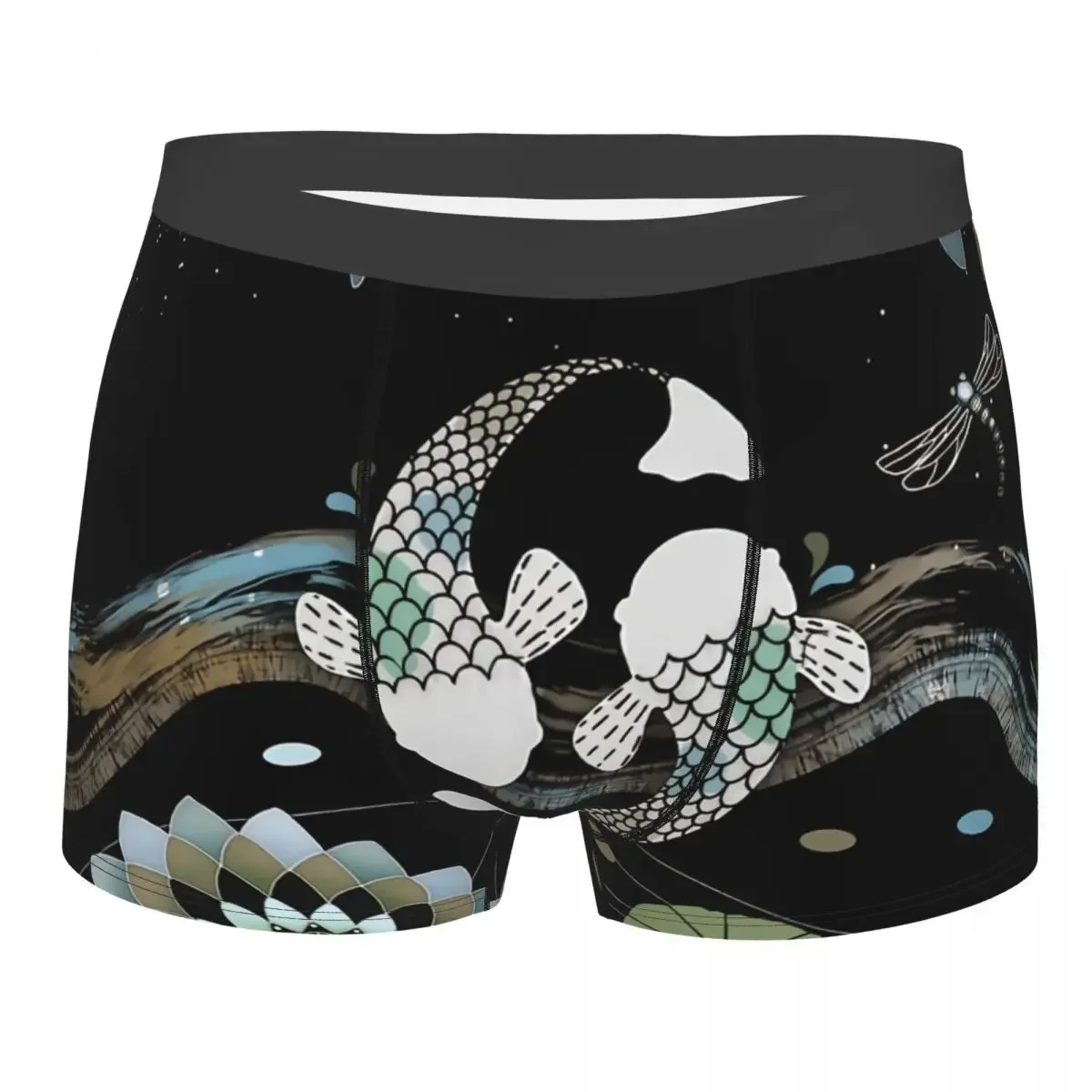 Lucky Koi Mandala Man's Boxer Briefs Highly Breathable Underpants Top Quality Print Shorts Birthday Gifts