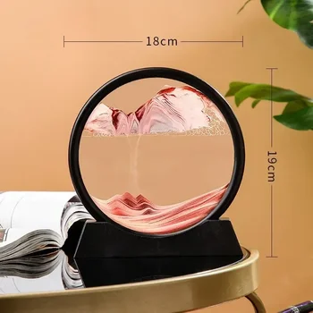 Hot Selling Creative 3D Sand Art Home Decor Desktop Ornament for Office Stress Relief Gift Popular Handmade Craft 1