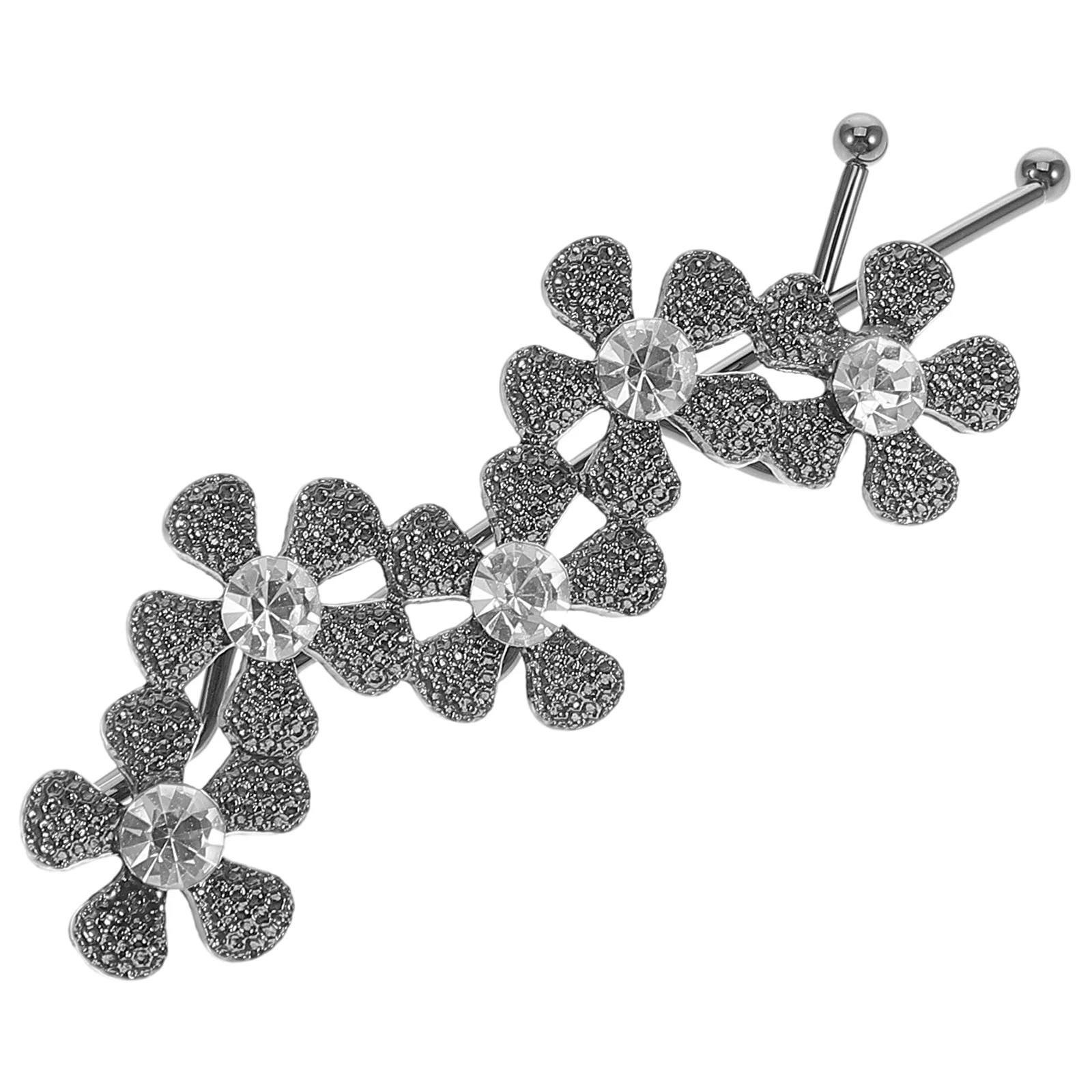 

Hair Accessories Decorative Flower Rhinestone Clips Women Bridal Wedding Barrettes Japanese Style Elegant Hair Dressy