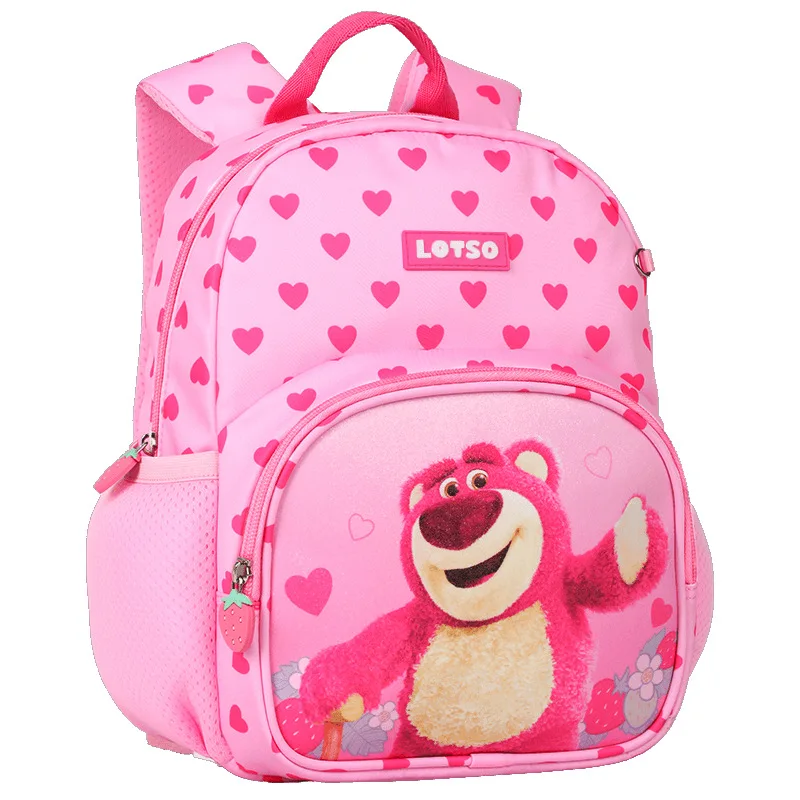 Disney Lotso Girls Kindergarten Bags zaino ortopedico a spalla per studenti grande capacità impermeabile luce regali per bambini Mochilas