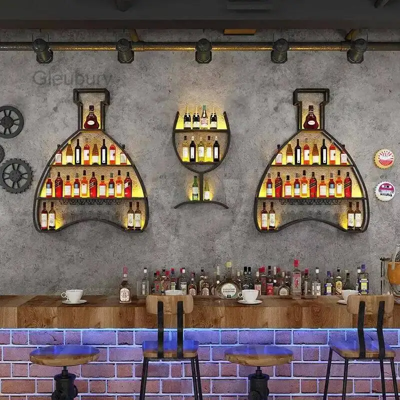 Space Nordic Creative Trendy Modern Display Showcase Saving Vintage Showcase Cabinet Elegant Luxury Outdoor Bar Furniture