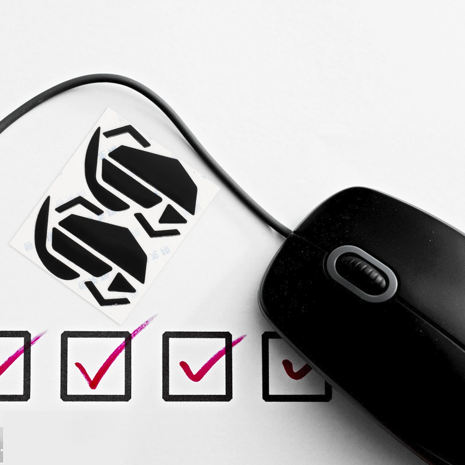 

2Sets Silicone Mouse Feet Replacement Skates for Pc Laptop Glide Pads High Durability Non-Slip Grip Comfortable Control Reduced