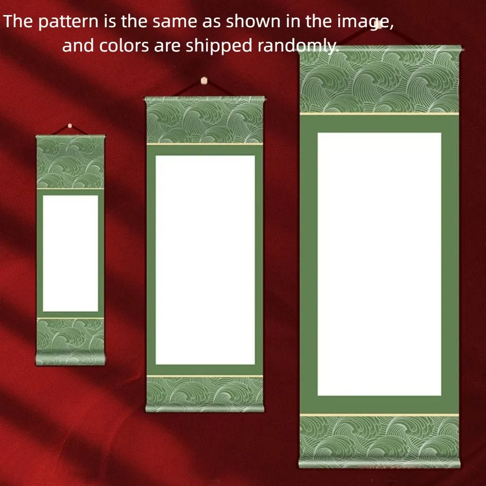 Painting Drawing Paper Vintage Rice Paper Scroll Self-made Gifts Hand-rolled Blank Hanging Blank Scroll Handcrafts S/M/L