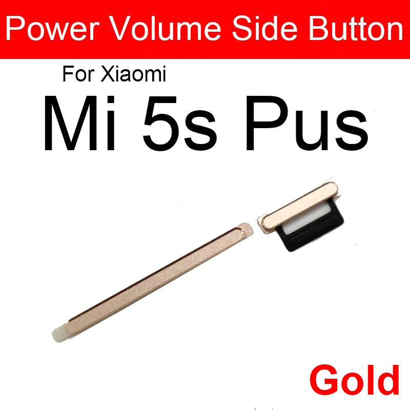 ON OFF Power Button Volume Side Button For Xiaomi Mi 5 5s 5X 5S Plus Mi A1 Power Volume Up Down SideKey Replacement Parts