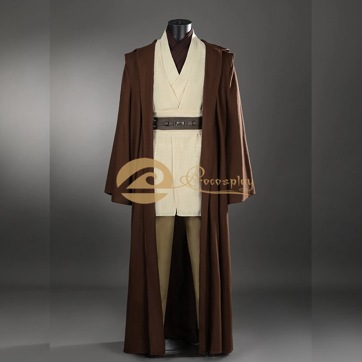 

Obi-Wann Cosplay Kenobi Costume Episode III Men Outfit Clothes for Halloween Role Play