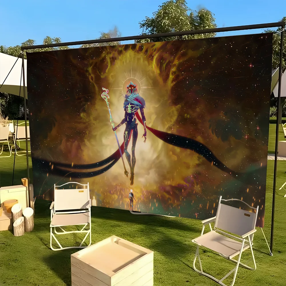 Viktor Lols Arcane 2 Cartoon JINX flag For Picnic Party Art Home Decoration Outdoor Camping Banner