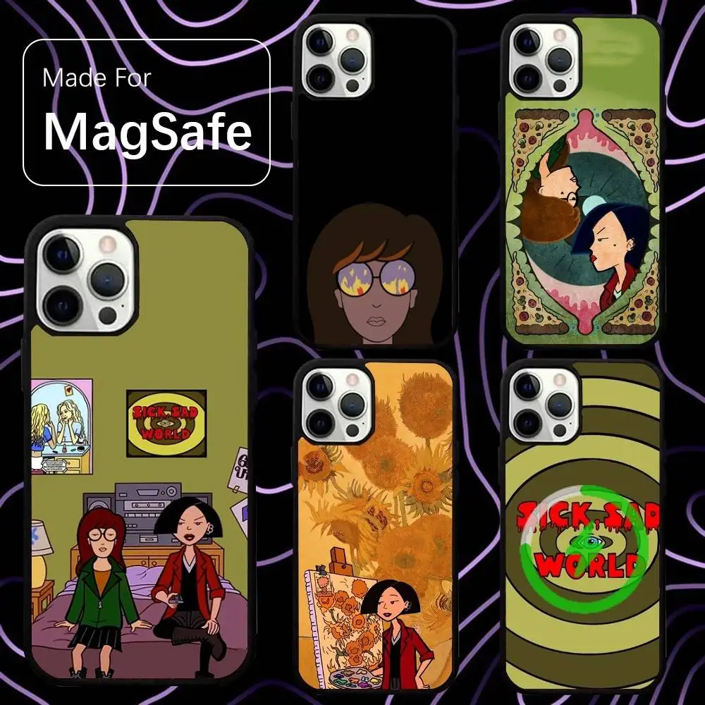 

Чехол для телефона с рисунком D-Daria для iPhone 16,15,14,13,12,11, Pro, Max, Plus, Mini, SE, новая магнитная беспроводная зарядка Magsafe