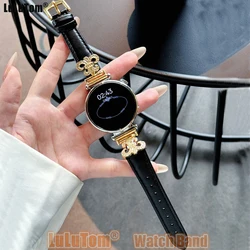 Luxury Leather Diamond Strap For Samsung Galaxy Watch 7 6 5 Pro Classic 42 44mm 40 46mm Band For Huawei Watch GT 4 3 5 Bracelets