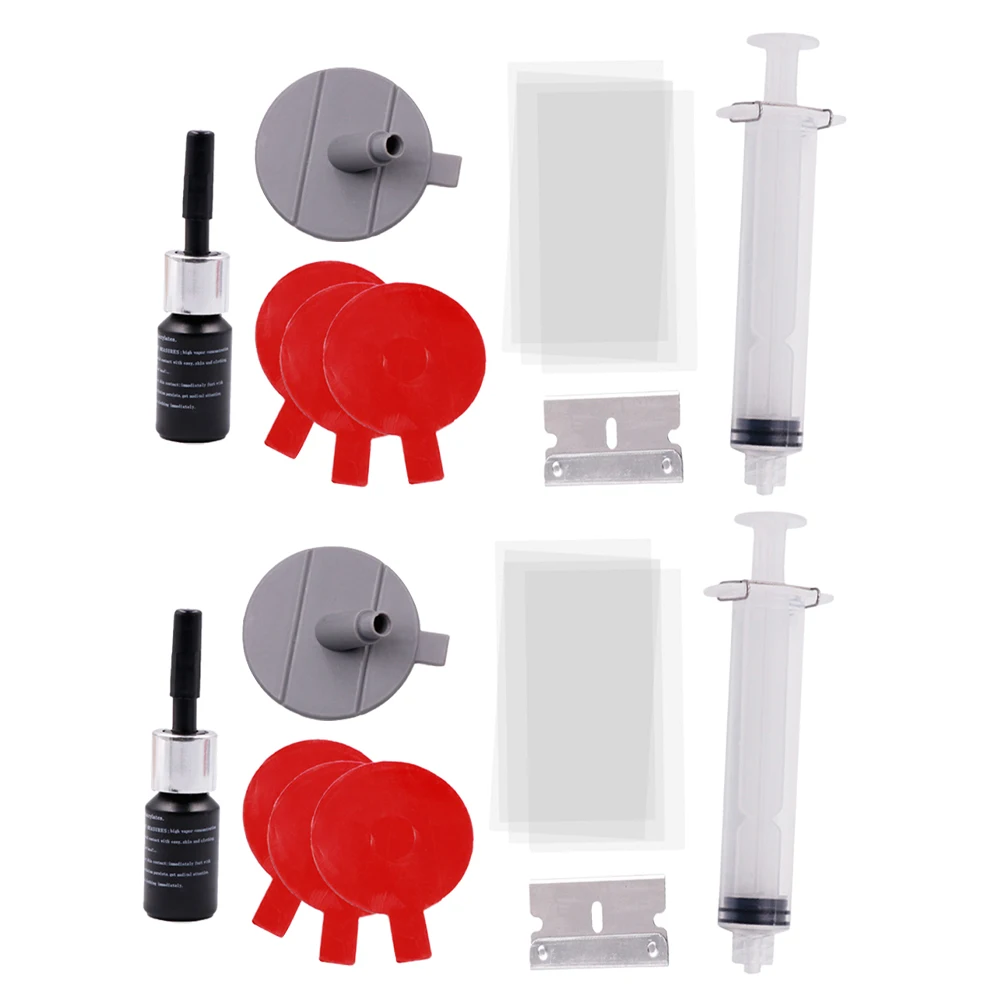 

2 Sets Car Crack Liquid Automotive Windscreen Removal Tool Window For Suvs Trucks Car Kit Scratch Resistant Windshield