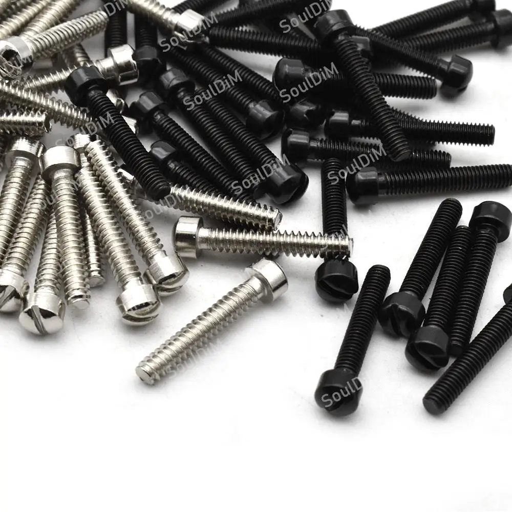 100 pcs/lots Electric Guitar Humbucker Pickup Polepiece Pole Screws Guitar Pickup Magnet Screw Rods 18mm Length 3mm Diameter