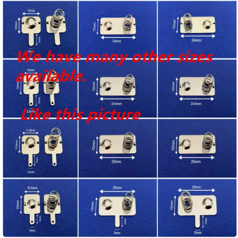100pairs No. 5 AA spring battery sheet remote control toy battery box universal stainless steel pressure spring contact