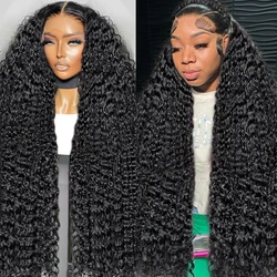 30 36 Inches Deep Wave Lace Frontal Wig 100% Human Hair Wigs 13x4 13x6 Transparent Curly Lace Front Wigs Women Wigs Human Hair