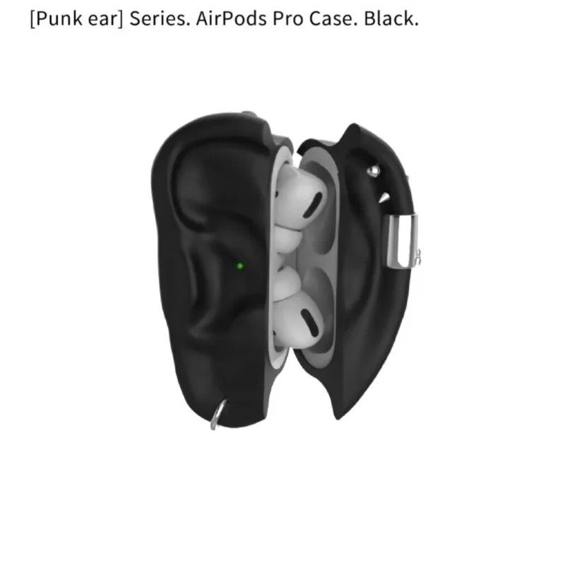 Original Punk Ear Series Silicone Shell Cover Airpods Pro1/Pro2 Earphone Protection Accessories Custom Earphone Protective Case