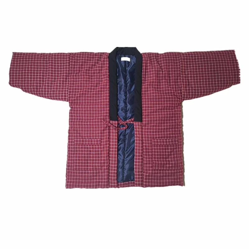 Japanese Style Quilted Kimono Winter Hanten Jacket for Women Men Couple Haori Cardigan Traditional Loungewear Asian Home Clothes