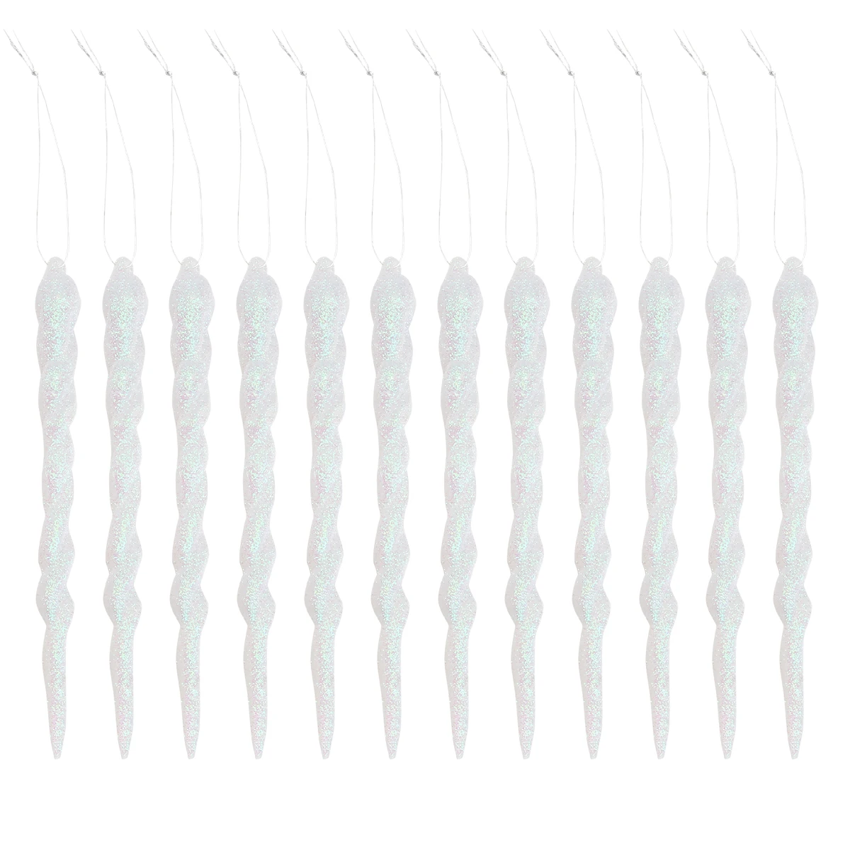 

12pcs Simulation Christmas Decoration Plastic DIY Tree Door Window Pendant Set Home Accessories