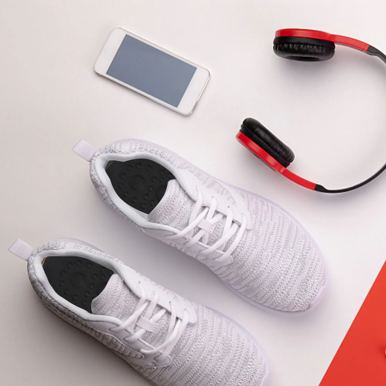 

1Pair Massaging Shoe Insoles Breathable Lightweight Shock Absorbing Cuttable Sports Inserts Arch Support Sweat Absorption