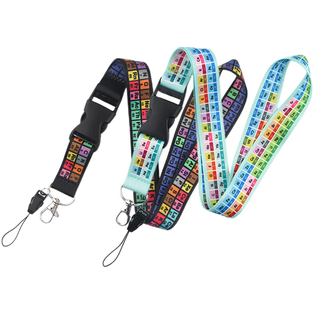 

2 Pcs Decoration Lanyard for Messenger Decorative Chain Polyester + Plastic Lanyards Women -loss Multi-function