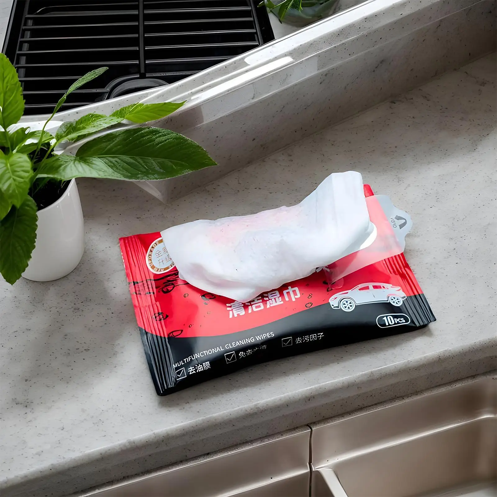 مناديل تنظيف فيلم زيت الزجاج الأمامي مزيل غشاء زيت نافذة السيارة مناديل تنظيف الزجاج الأمامي لوازم إزالة البقع الداخلية للمركبة #4